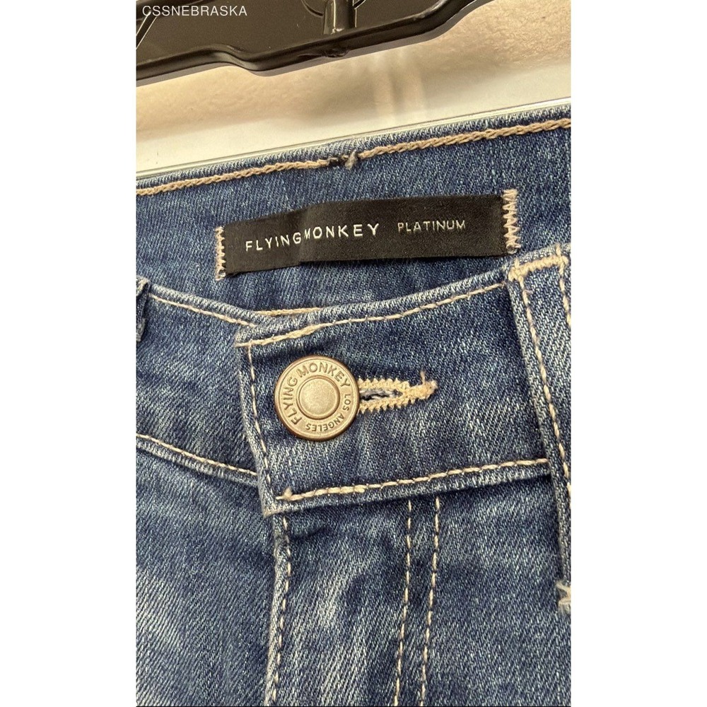 Flying Monkey Blue womens skinny bootcut wide-leg designs. - Size 25 - Picture 2 of 11